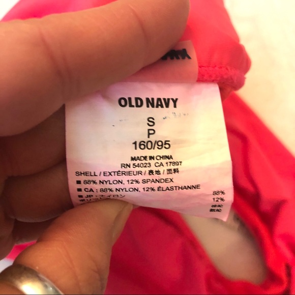 🎁Bundle 4 Free! Old Navy Pink Fold Over Waist Bikini Bottoms Size Small - Picture 7 of 10